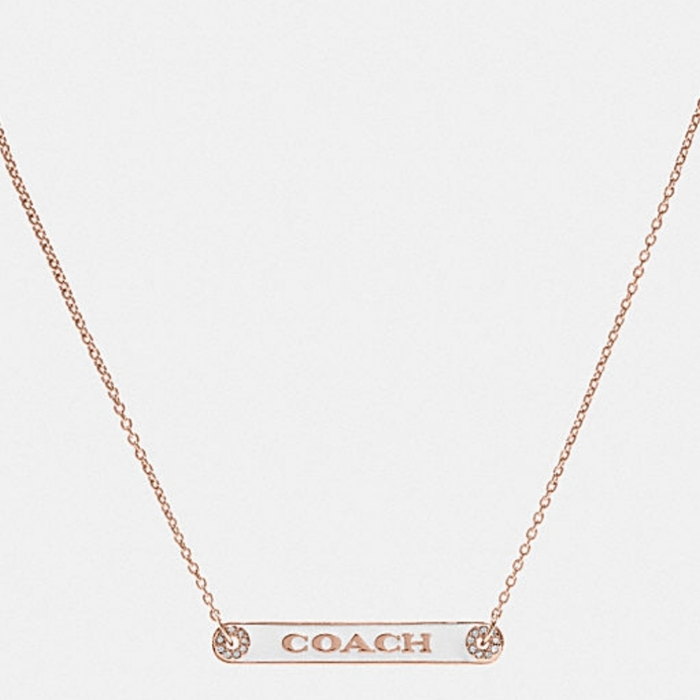 Coach Plaque Necklace - Picture 3 of 3